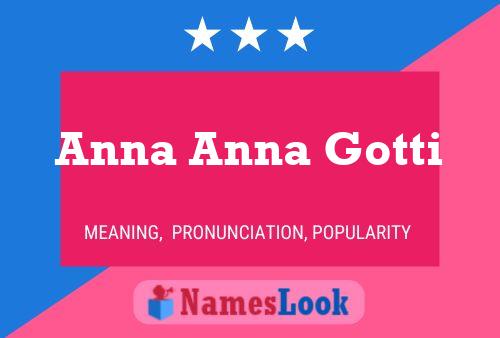 Poster del nome Anna Anna Gotti