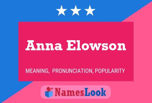 Poster del nome Anna Elowson