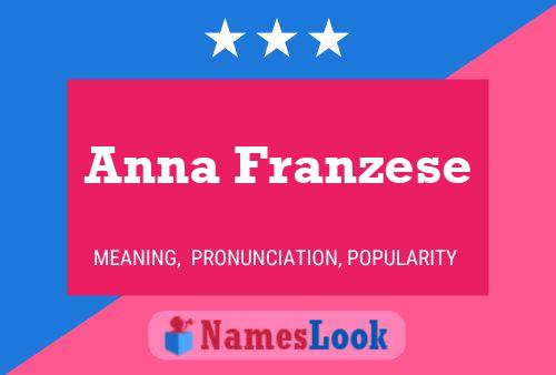 Poster del nome Anna Franzese