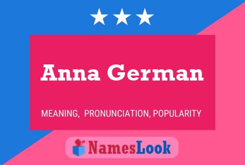 Poster del nome Anna German