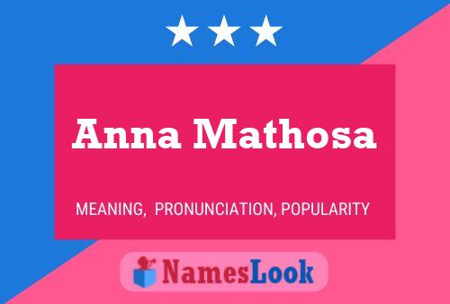 Poster del nome Anna Mathosa