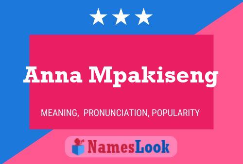 Poster del nome Anna Mpakiseng