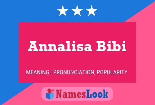 Poster del nome Annalisa Bibi