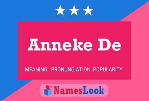 Poster del nome Anneke De