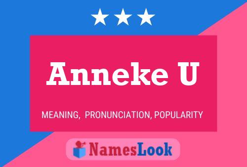 Poster del nome Anneke U