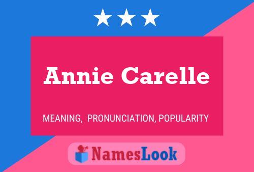 Poster del nome Annie Carelle