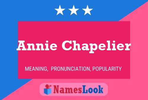 Poster del nome Annie Chapelier