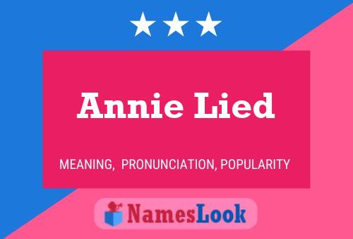 Poster del nome Annie Lied