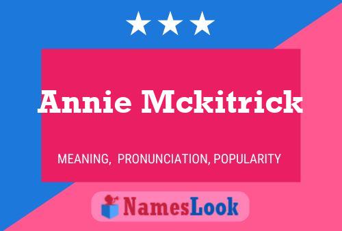 Poster del nome Annie Mckitrick