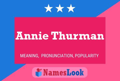 Poster del nome Annie Thurman