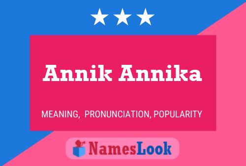 Poster del nome Annik Annika