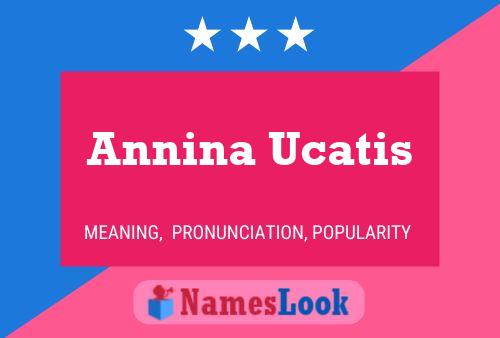 Poster del nome Annina Ucatis