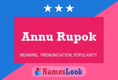 Poster del nome Annu Rupok