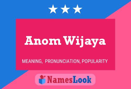 Poster del nome Anom Wijaya