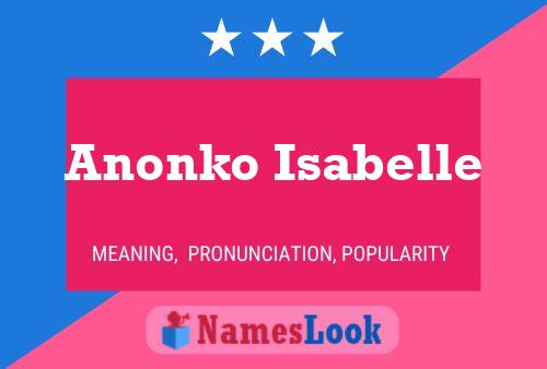 Poster del nome Anonko Isabelle