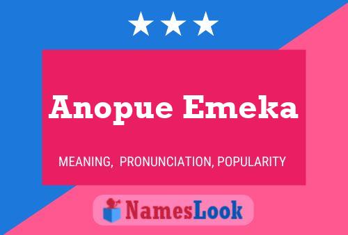 Poster del nome Anopue Emeka