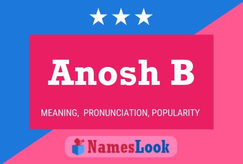 Poster del nome Anosh B