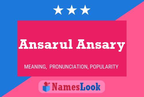 Poster del nome Ansarul Ansary