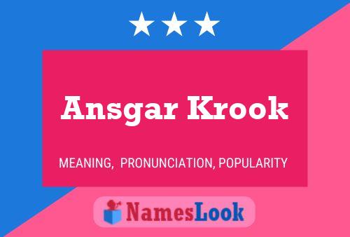 Poster del nome Ansgar Krook