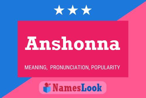 Poster del nome Anshonna