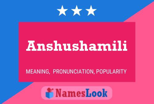 Poster del nome Anshushamili