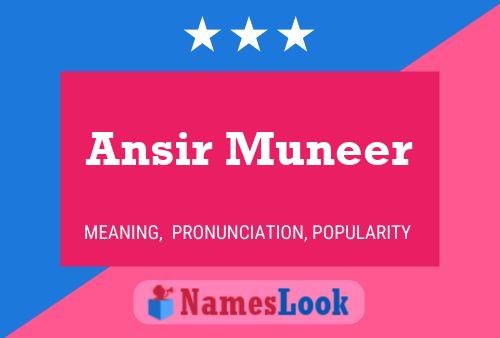 Poster del nome Ansir Muneer