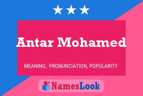 Poster del nome Antar Mohamed