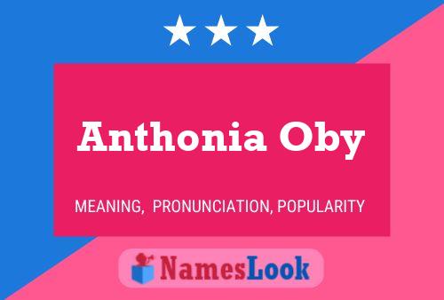 Poster del nome Anthonia Oby