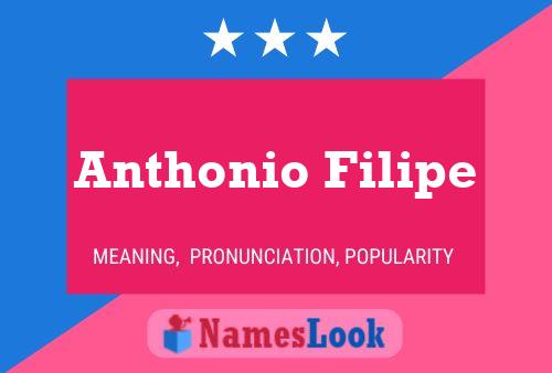 Poster del nome Anthonio Filipe