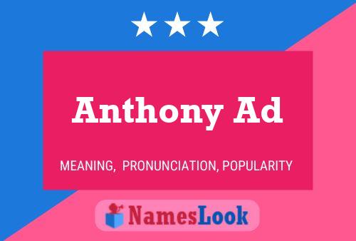 Poster del nome Anthony Ad