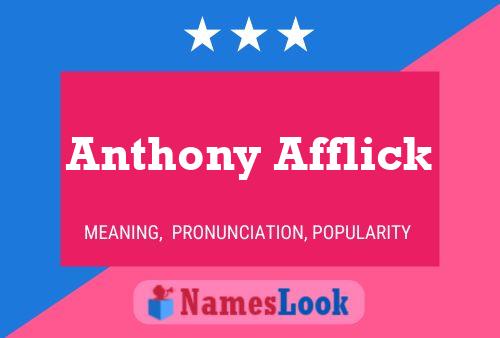 Poster del nome Anthony Afflick