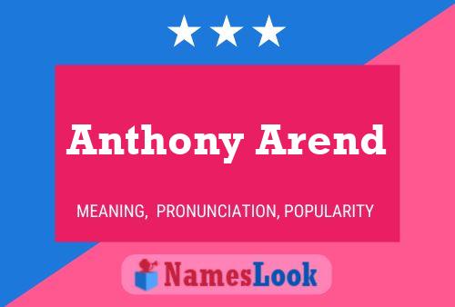 Poster del nome Anthony Arend