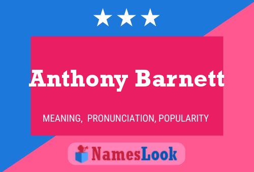 Poster del nome Anthony Barnett