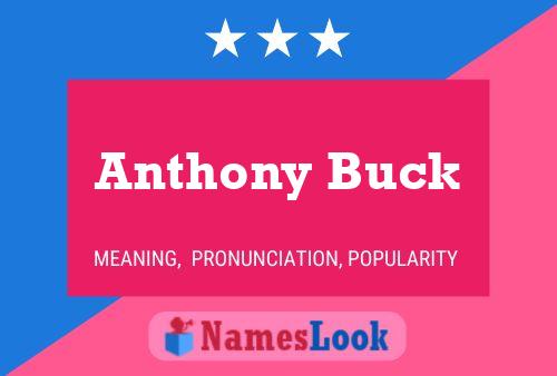 Poster del nome Anthony Buck