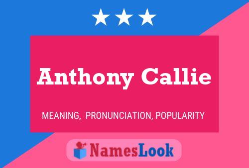 Poster del nome Anthony Callie