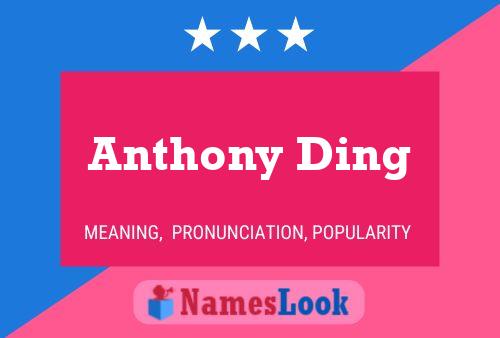 Poster del nome Anthony Ding