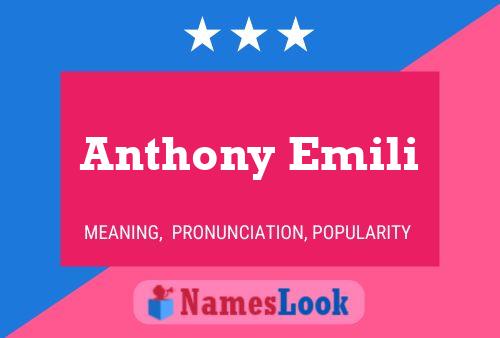 Poster del nome Anthony Emili