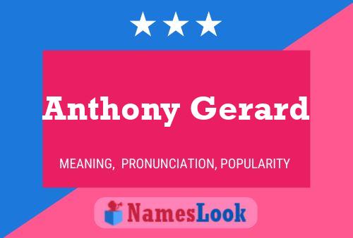 Poster del nome Anthony Gerard