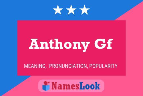 Poster del nome Anthony Gf