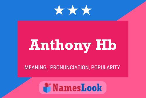 Poster del nome Anthony Hb