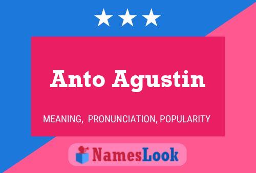 Poster del nome Anto Agustin