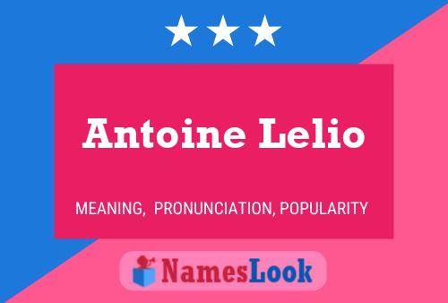 Poster del nome Antoine Lelio