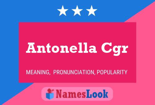 Poster del nome Antonella Cgr