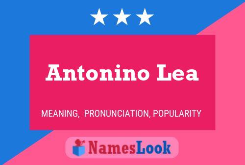 Poster del nome Antonino Lea