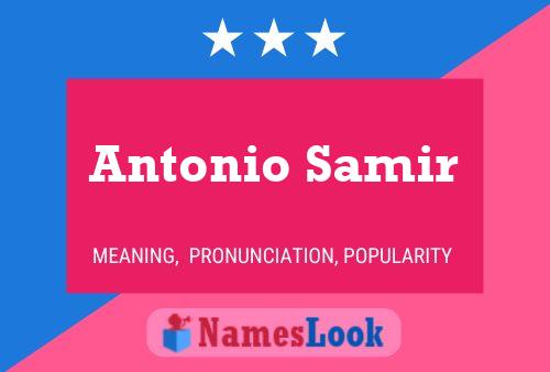 Poster del nome Antonio Samir