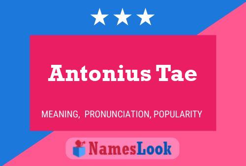 Poster del nome Antonius Tae