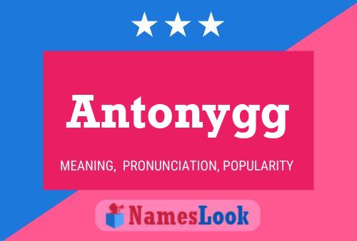 Poster del nome Antonygg