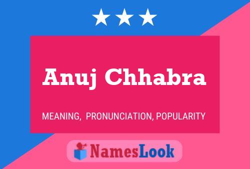 Poster del nome Anuj Chhabra