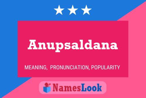 Poster del nome Anupsaldana