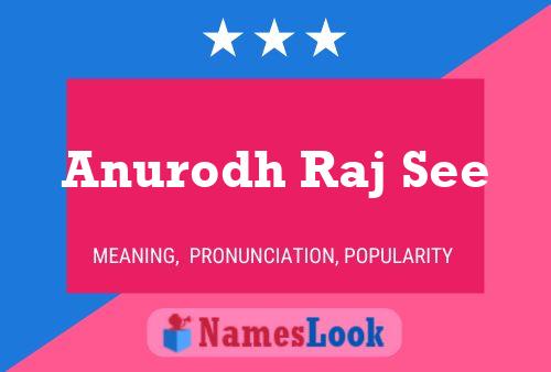 Poster del nome Anurodh Raj See